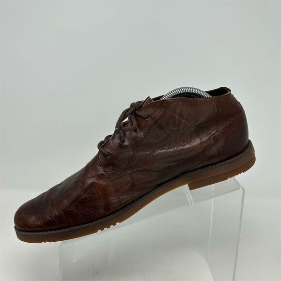 Timberland Men's Brown Leather Ortholite Chukka Boots Size 9.5 Lace Up Casual - Picture 4 of 13